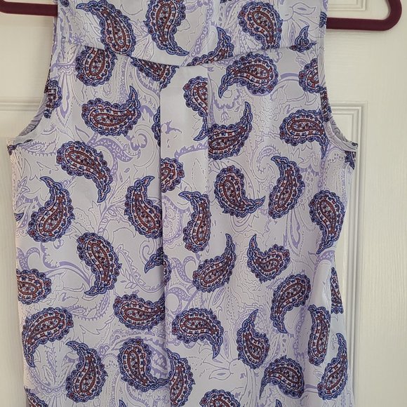 Skies are Blue Blue Paisley Tank - Picture 2 of 3